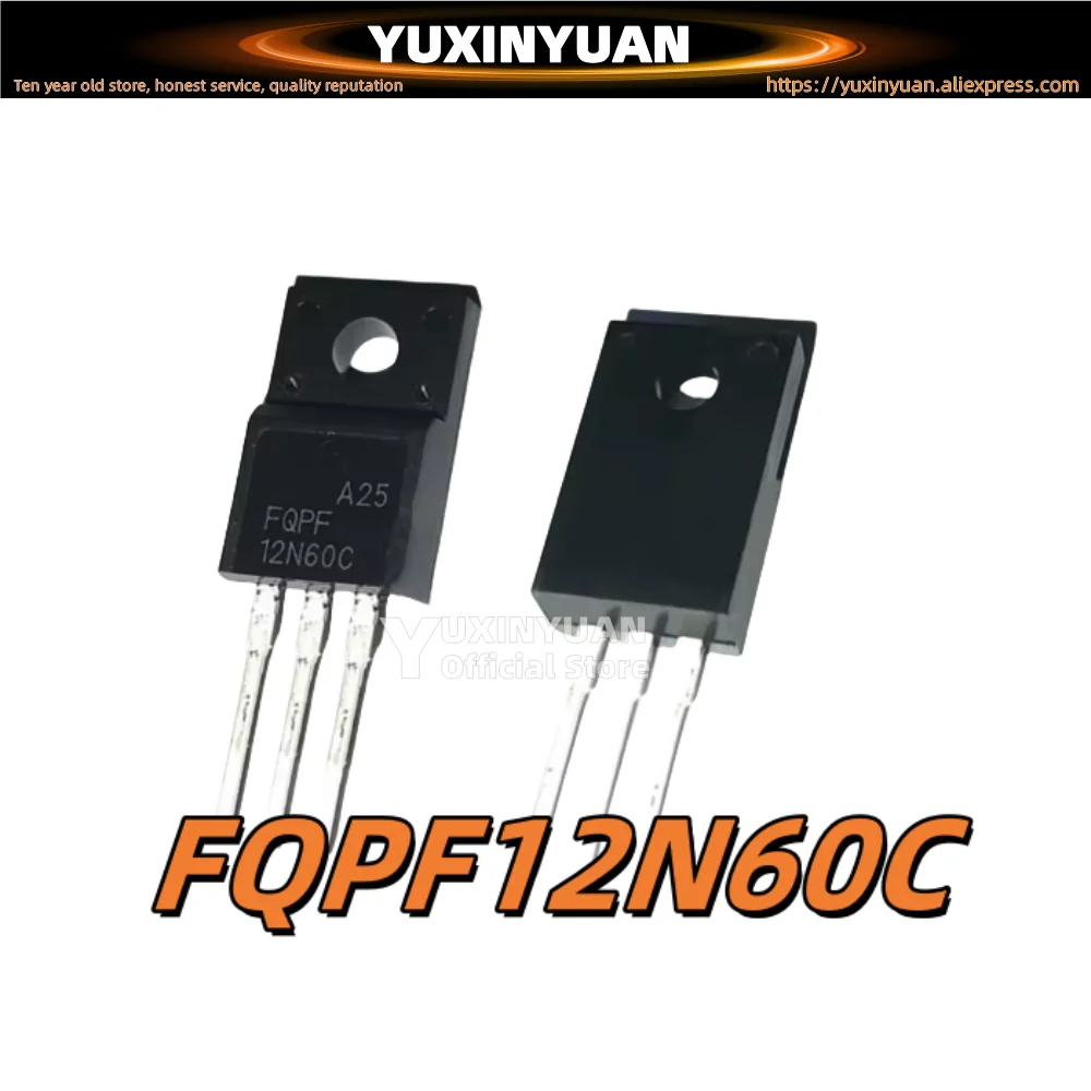 10PCS FQPF12N60C 12N80C 12N65C 12N90C TO220F Field-effect transistor plastic-encapsulated direct insertion