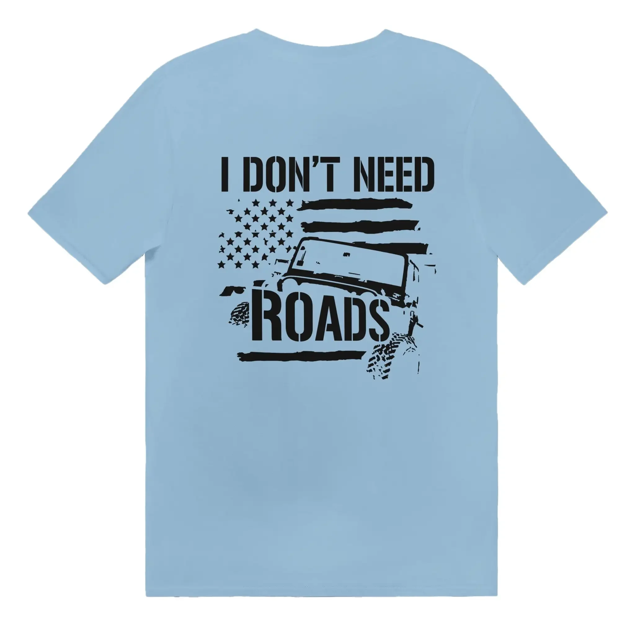 Unisex T-shirts for Men Women Summer Tees Cotton Luxury brand vintage oversizedI Don't Need Roads T-shirt image 4