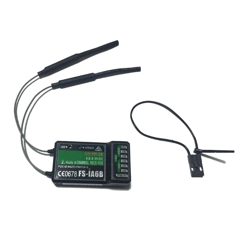 

FSiA6B Receiver 2.4G 6CH iA6B Receiver PPM PWM Output GFSK Encoding with Stable Transmission for FSi6 i6X i6S Dropship