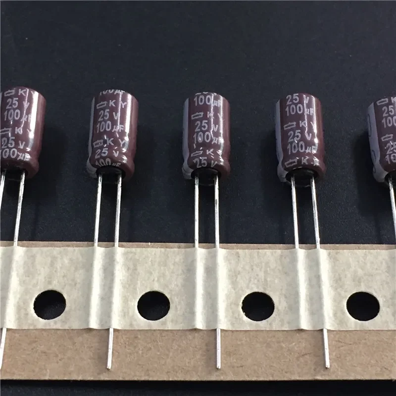 10pcs 100uF 25V NCC KY Series 6.3x11mm Low Impedance Original 25V100uF Motherboard Electrolytic Capacitor