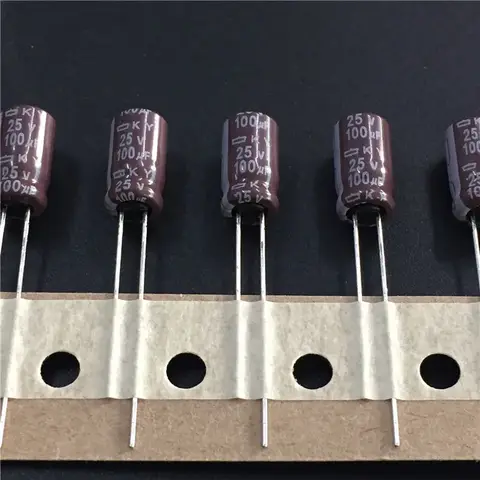 100uF 25V NCC KY 시리즈, 저 임피던스, 오리지널 25V100uF 마더보드 커패시터, 6.3x11mm, 50 개