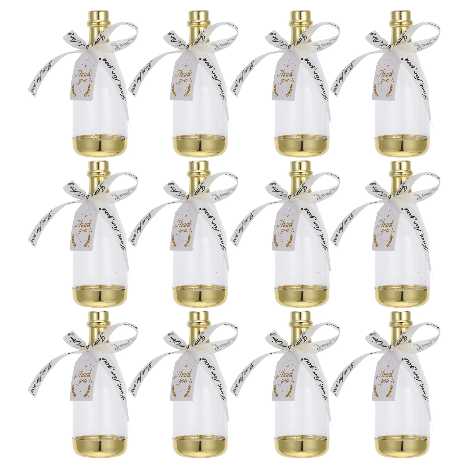 

12 Pcs C Plastic Bottles Style Birthday Wedding Party Favor Containers Gifts Large Capacity Versatile Usage
