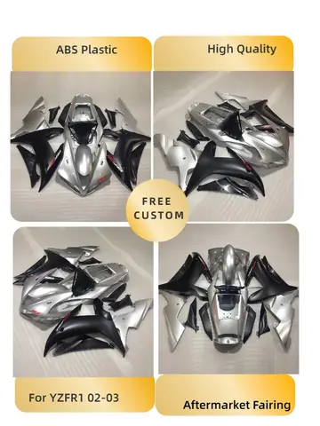 YAMAHA YZF 1000 YZF R1 02 03 ABS प्लास्टिक YZFR1 के लिए पेंटेड फेयरिंग किट 2002 2003 YZF R1 मुफ़्त कस्टम मोटरसाइकिल आफ्टरमार्केट 10 best sales यामाहा FZR 1000 - №4