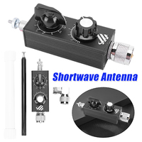 30W QRP Shortwave Antenna FM Aviation UV 5MHz-55MHz Full-Band Tuned Antenna HF Full Band Tuned Aerial for UHF VHF