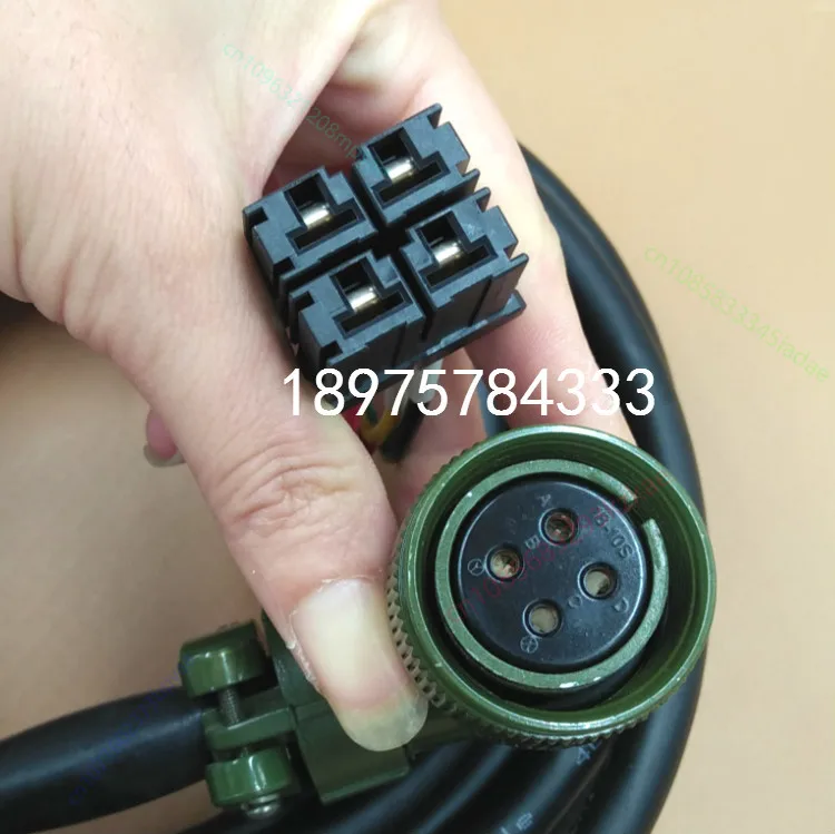 Genuine, suitable for Fanuc servo motor power cord 18-10S power plug D-5 FANUC4 core cable