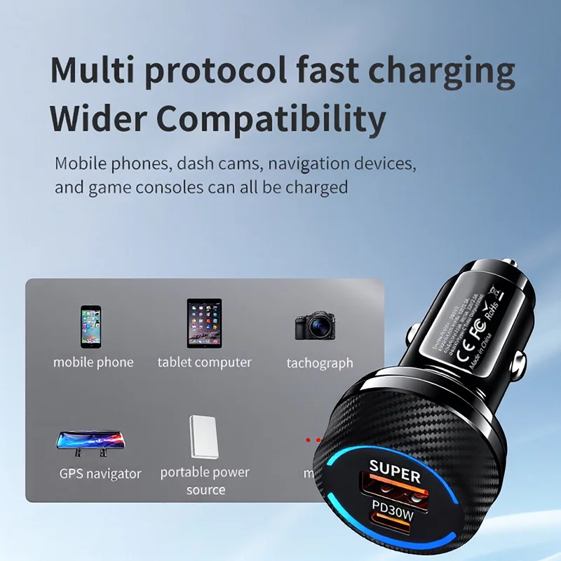 Type C 60W Fast Car Charger Du - Gaming Console Car recension och pris