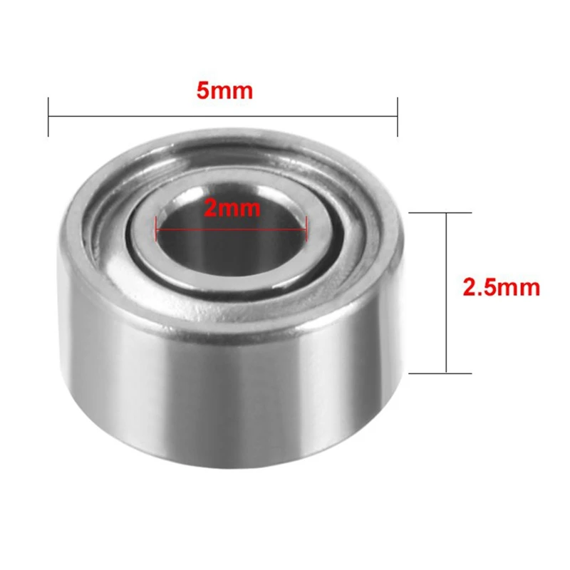 Modelo de rolamento radial métrico blindado de metal selado em miniatura GIGI: MR52-ZZ 2X5x2,5Mm
