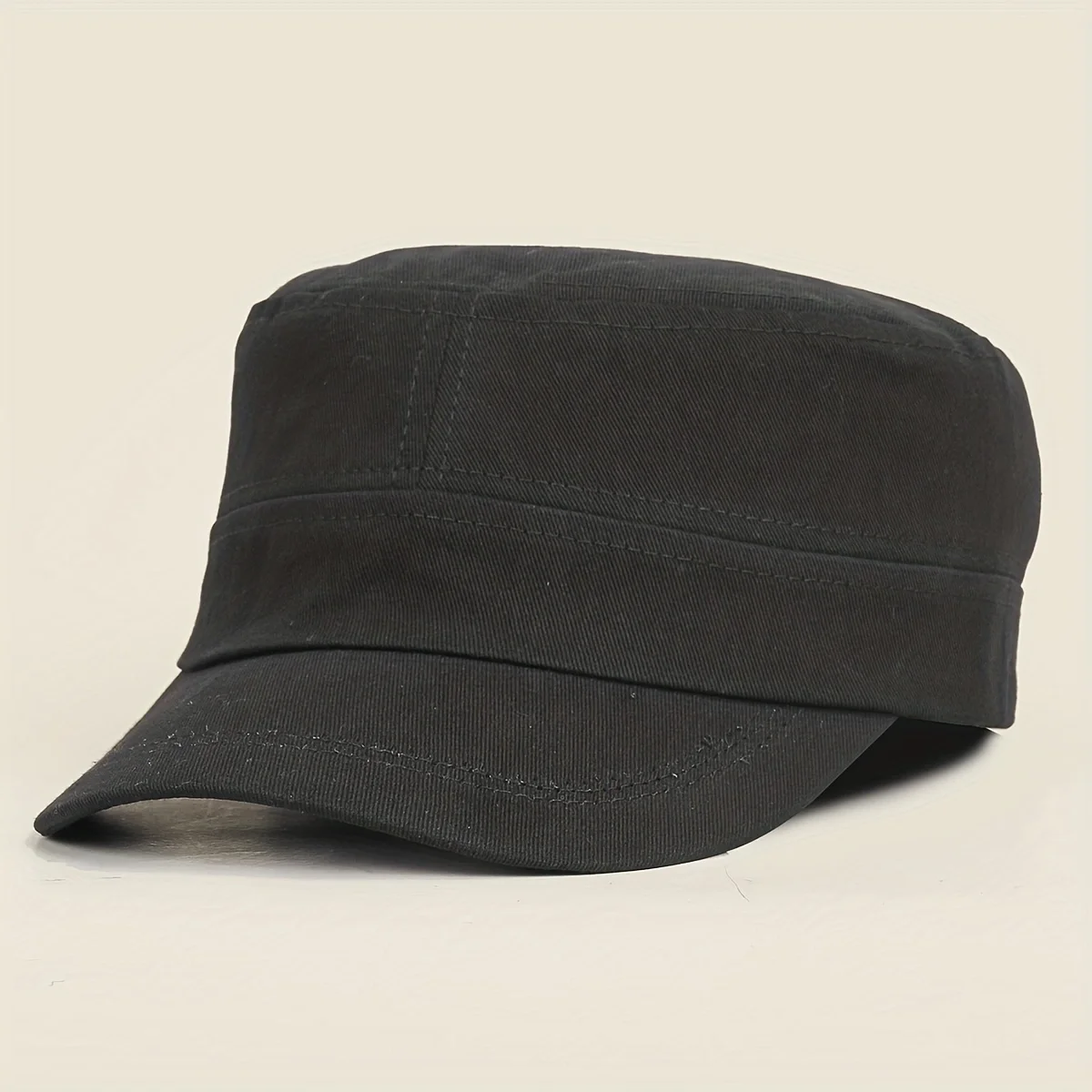 

Cross-border retro solid color versatile light plate front hat, men's and women's casual outdoor travel sunshade flat top hat