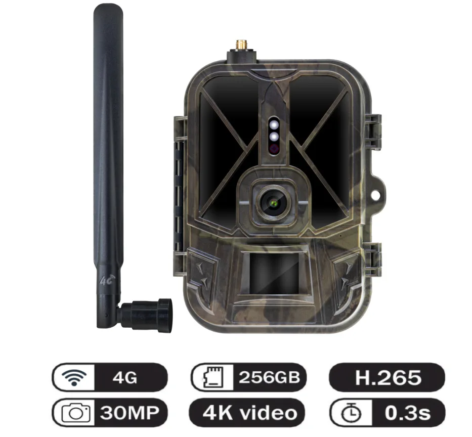 WiFi940PRO-4K 30MP Live Stream WiFi Trail Camera APP Bluetooth Hunting Cameras With 10000mAh Li-Battery Night Vision