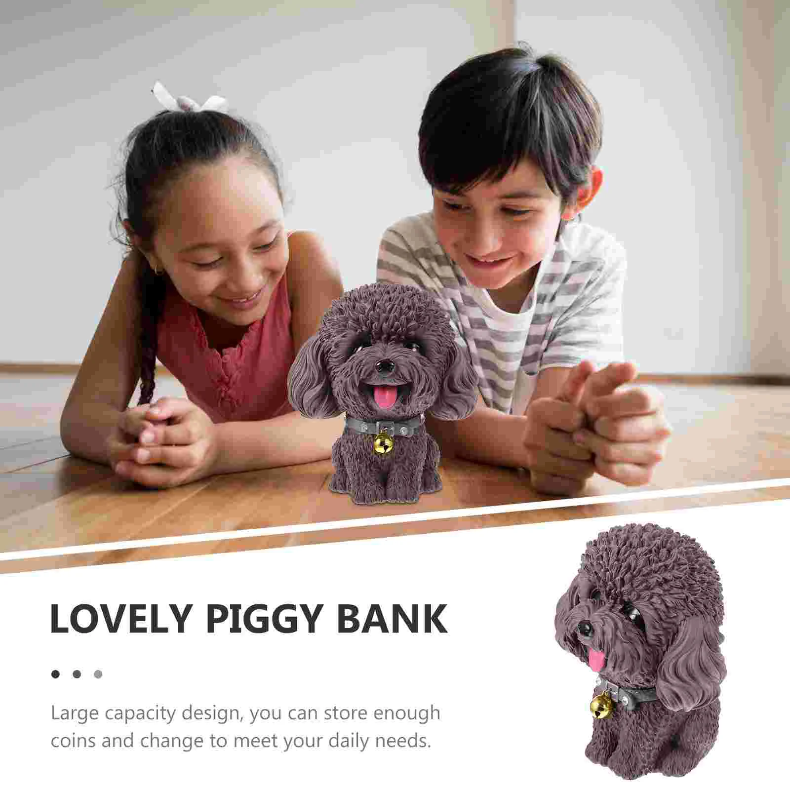 Toy Money Dog Piggy Bank Ornaments for Kids Cartoon Christmas Shaped Coffee Baby Boy Girls