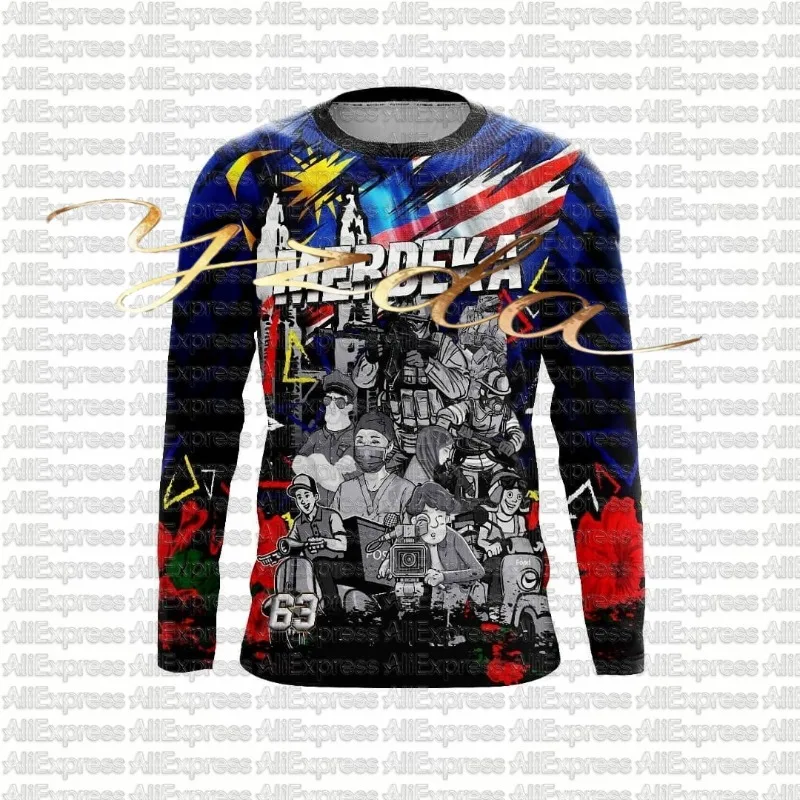 

Motorcycle Racing Off-road Riding T-shirt for Men and Women, Outdoor Sports and Leisure, Quick Drying Long Sleeved Size 63