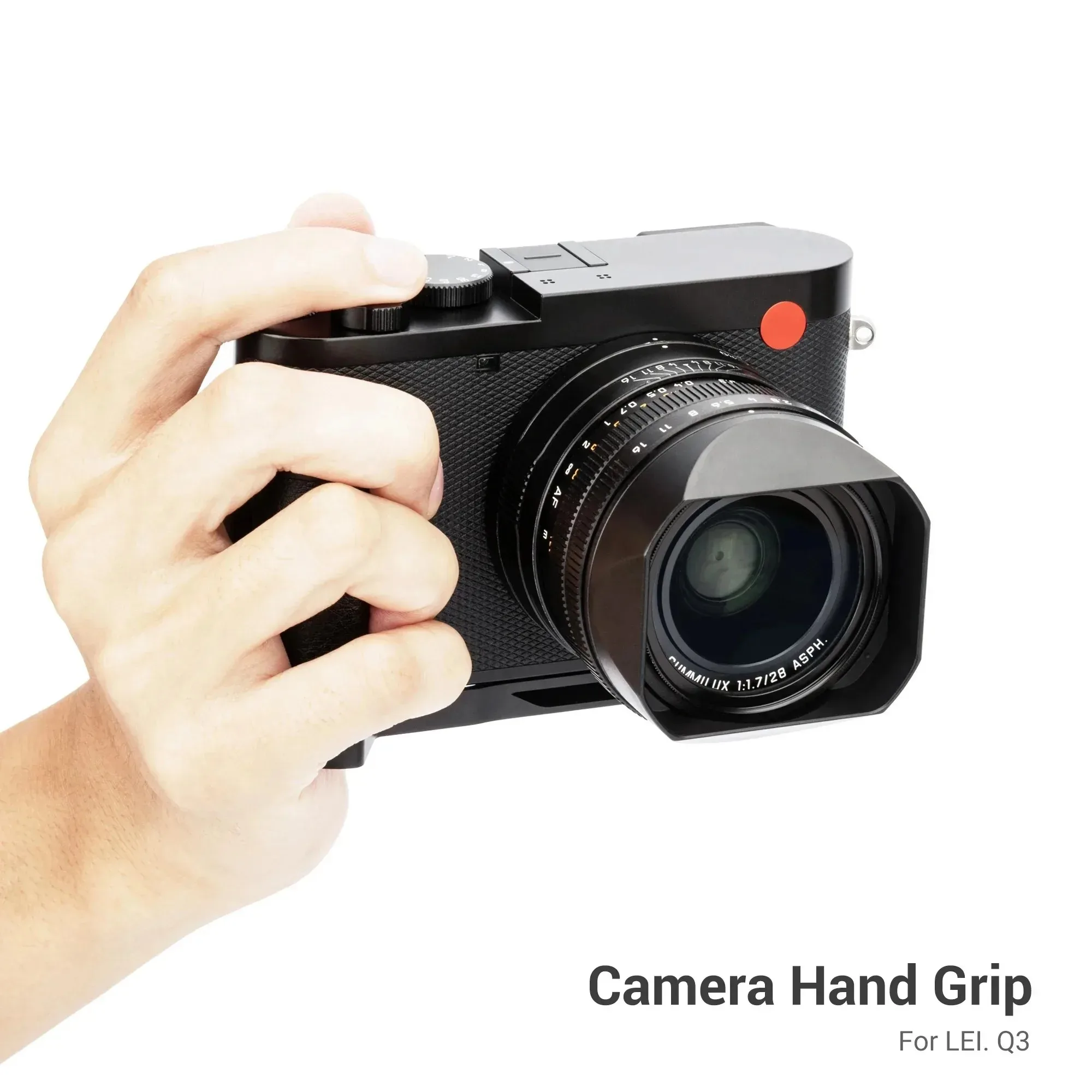 Uchwyt ręczny JJC Q3 do aparatu Leica Q3 z gwintem wewnętrznym 1/4-20 na dole