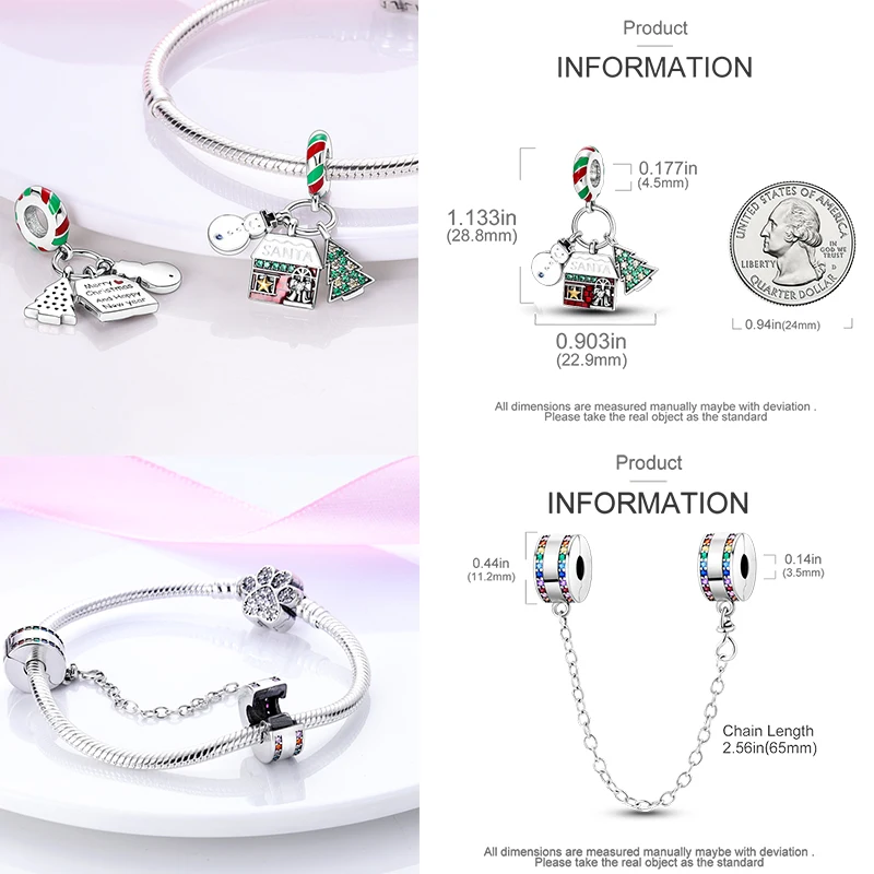 925 Sterling Silber Charm-Perlen Kaffee Ei Toast Sonne Mond Motorrad Schmetterling Frucht DIY Armband Halskette Geschenk für Frauen – Detail 8