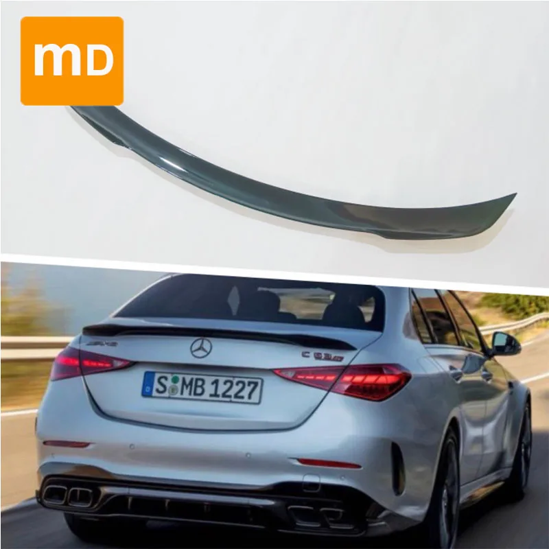 

Glossy Black Spoiler Wing For 2022-2024 Mercedes Benz C-Class W206 AMG Tail Wing Adhesive Spoiler Car Accessories