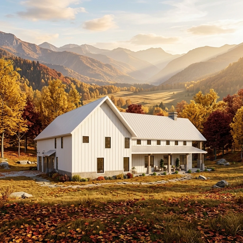 Luxury 5 Bedroom 3 Bath Prefab House Galvanized Light Gauge Steel Building Construction with House Plan