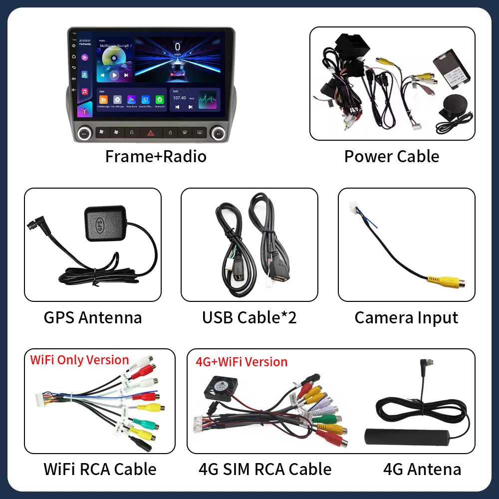 راديو سيارة 2Din أندرويد 16 لسيارة شيفروليه كامارو 2008-2015 مشغل ستيريو Carplay Autoradio WIFI GPS والملاحة FM/RDS 4G LET DSP