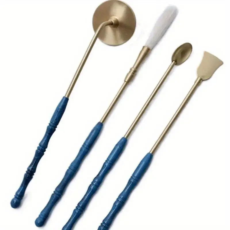 1Pc Complete Set of Colored Copper Incense Seal Tools Including Molds Furnaces and Accessories