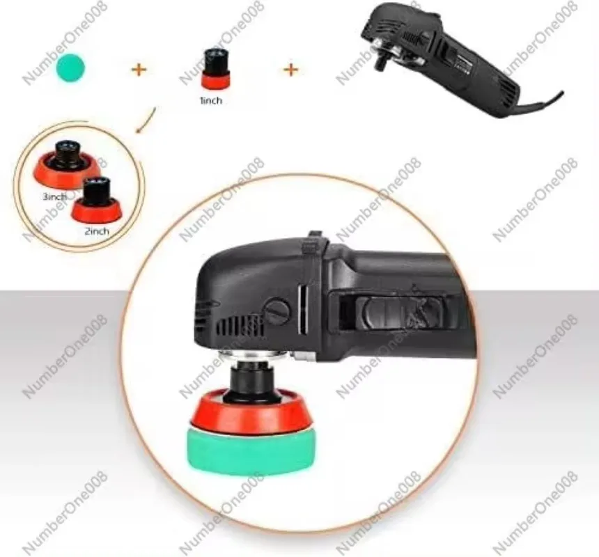 Mini Polishing Machine Buffer Rotary Polisher Auto Detailing Superpolish with 27Pcs Detail Polishing Pad Mix Size Kit