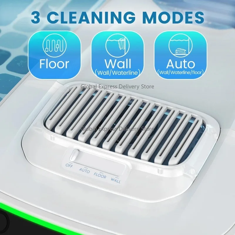 PC10 150LPM Cordless Robotic Pool Cleaner 120m Pool Floor Wall Cleaning Swimming Water Automatic Vacuum Cleaner