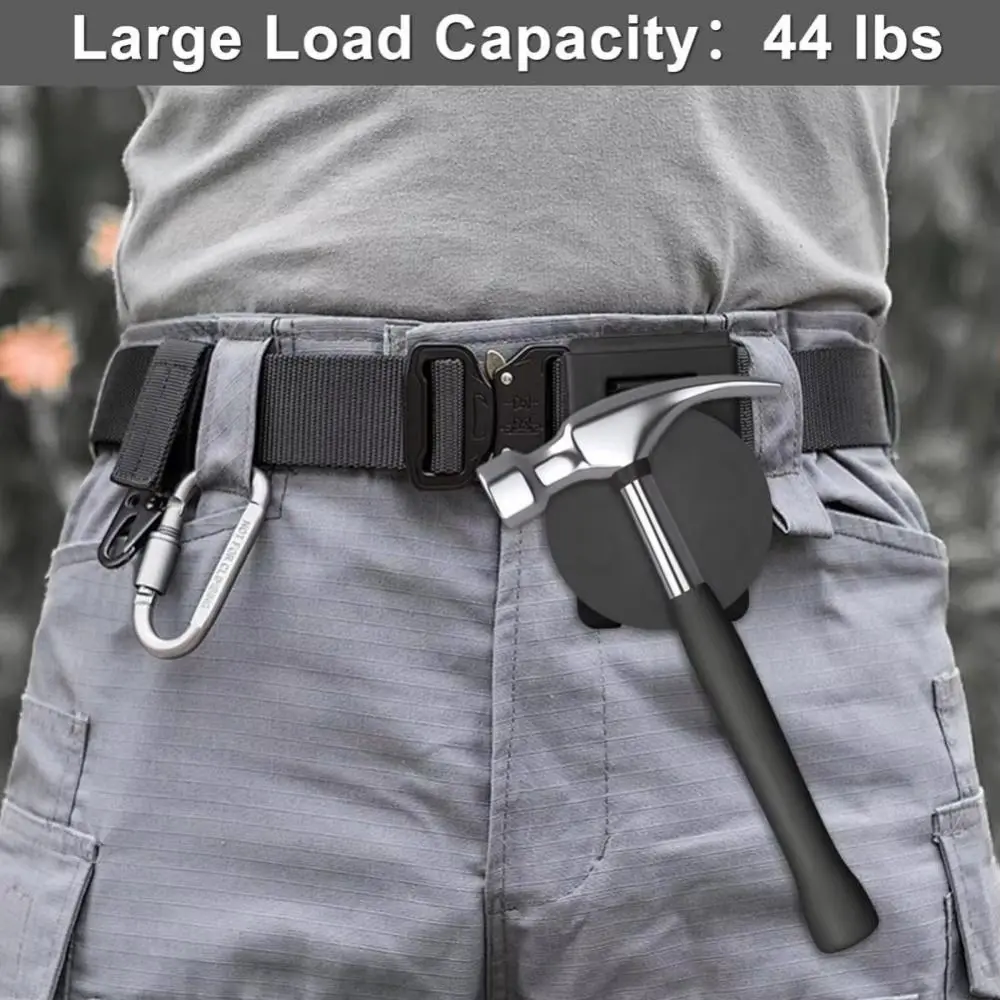 High Quality Non-Slip Tool Holster Belt Clip Metal Quick Access Magnetic Tool Holder Detachable Adjustable Belt Buckle