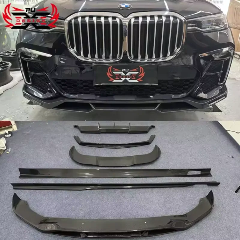 

For BMW X7 G07 Carbon Fiber Front Lip Front bumper Side Skirt Rear Diffuser Spoiler Wing Body Kit accessories