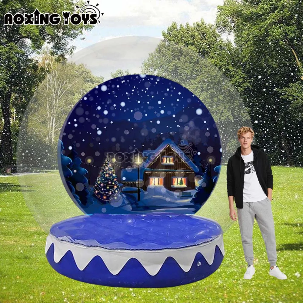 Boule à neige gonflable géante de 10 pieds, dôme à bulles, décoration publicitaire de noël en plein air, tente de photographie pour événements de Festival