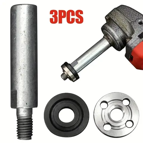 80mm Angle Grinder Extension Shaft Set Polishing Machine Adapter Rotary Spindle Extension Rod Kit