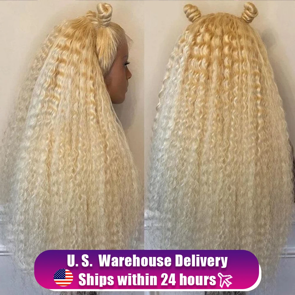 

Кудрявый 13x6 HD 30 40 дюймов 613 Медовый блондин Hd Парик фронтальной части шнурка 200% Бразильский Remy Свободные глубокие волны спереди Цветные парики из человеческих волос