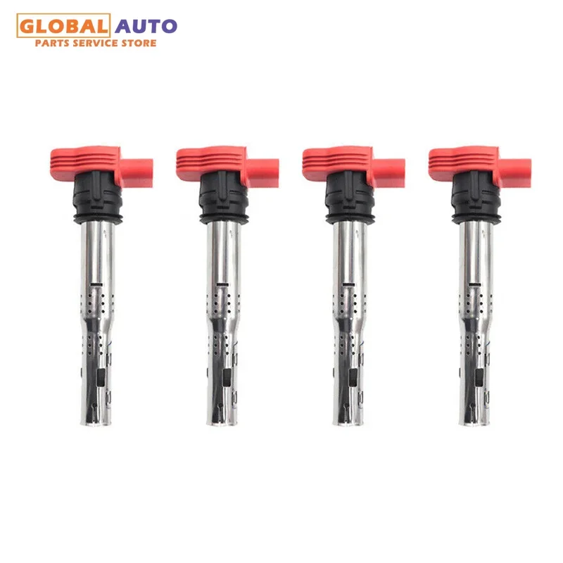 

4PCS 06E905115 EIGNITION COILS Suits for AUDI R8 A4 VW GOLF COIL PACK SET