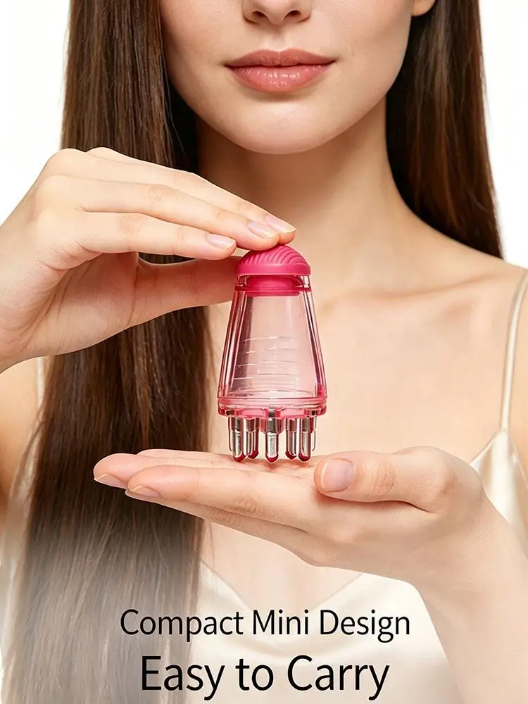 Kopfhaut-Applikator-Kamm für Minoxidil-Essenz Haarserum Rollerball Massage-Kopf Ätherisches Öl Flüssigkeits-Auftragsflasche Haarpflege-Tool