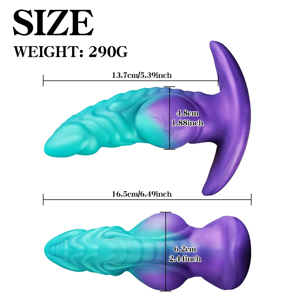 6.3 "مكونات شرجية سميكة كبيرة عقدة الوحش الخيال بعقب المكونات للتدريب وتمتد معقود مع قاعدة على شكل مرساة يمكن ارتداؤها