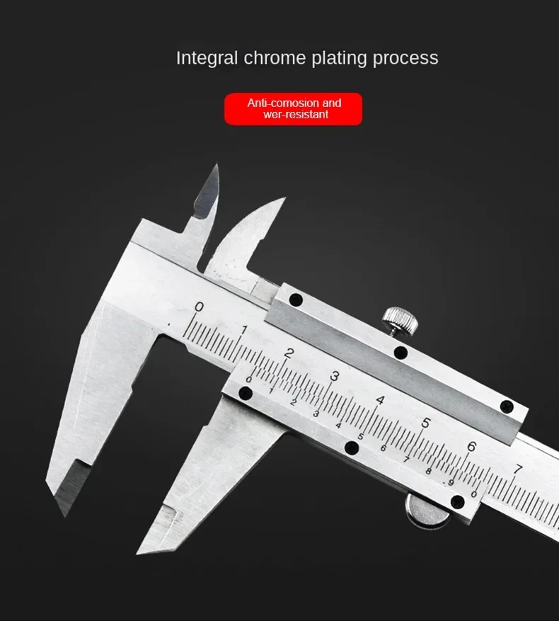 Stainless Steel Vernier Caliper 0-150mm Locking Screw Vernier Caliper Stainless Steel by BeBosLook