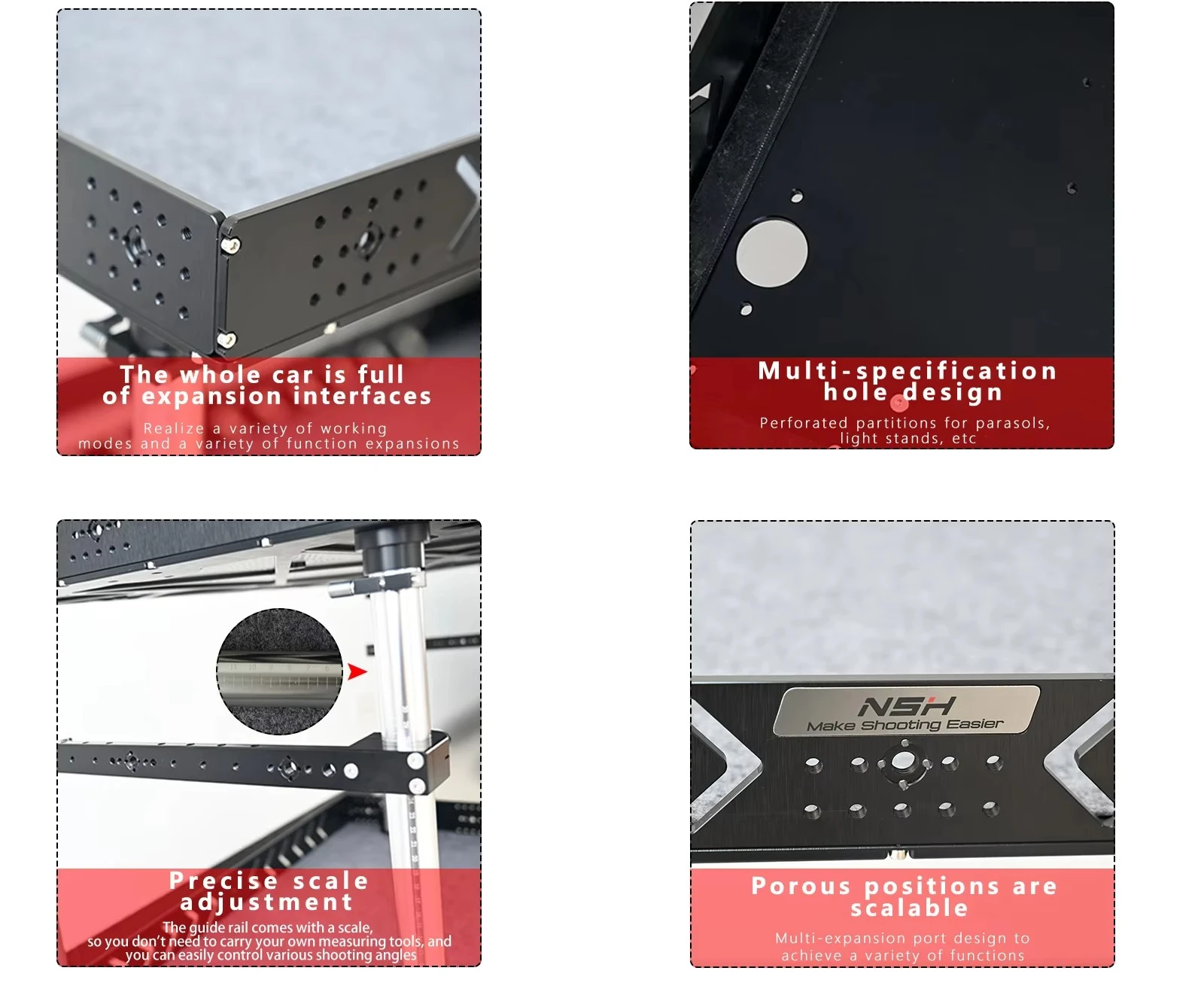 Video Production Camera Cart for Photographer, Camera Film Production Cart Videomaker & Filmmaker