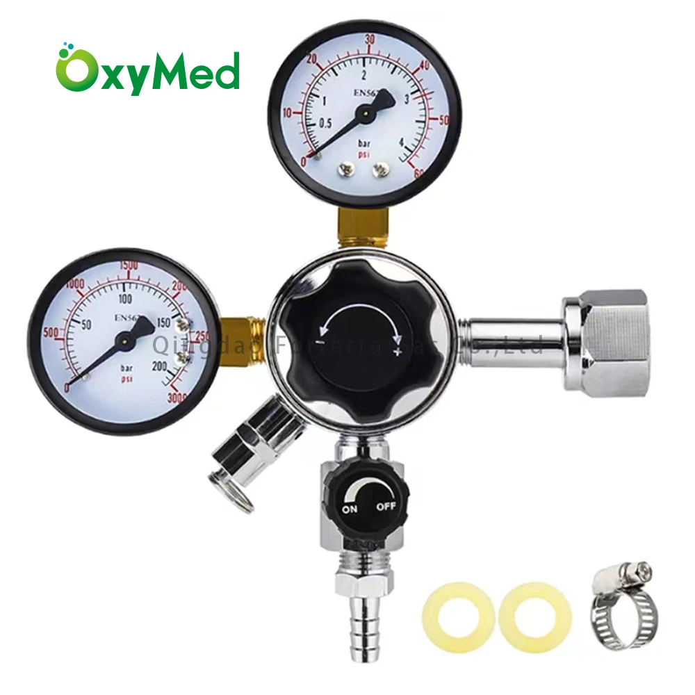 G5/8 CO2 Pressure Regulator Dual Gauge Carbon Dioxide Gas Cylinder Pressure Reducer For Beverage Beer