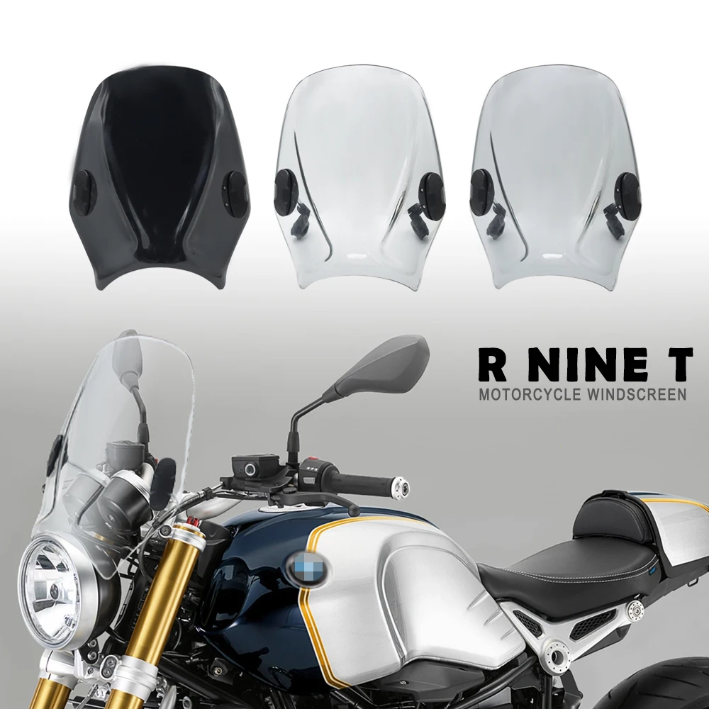 Motorcycle Accessories WindScreen Windshield Viser VIsor Double Bubble Screen  For BMW RNINET R NINE T