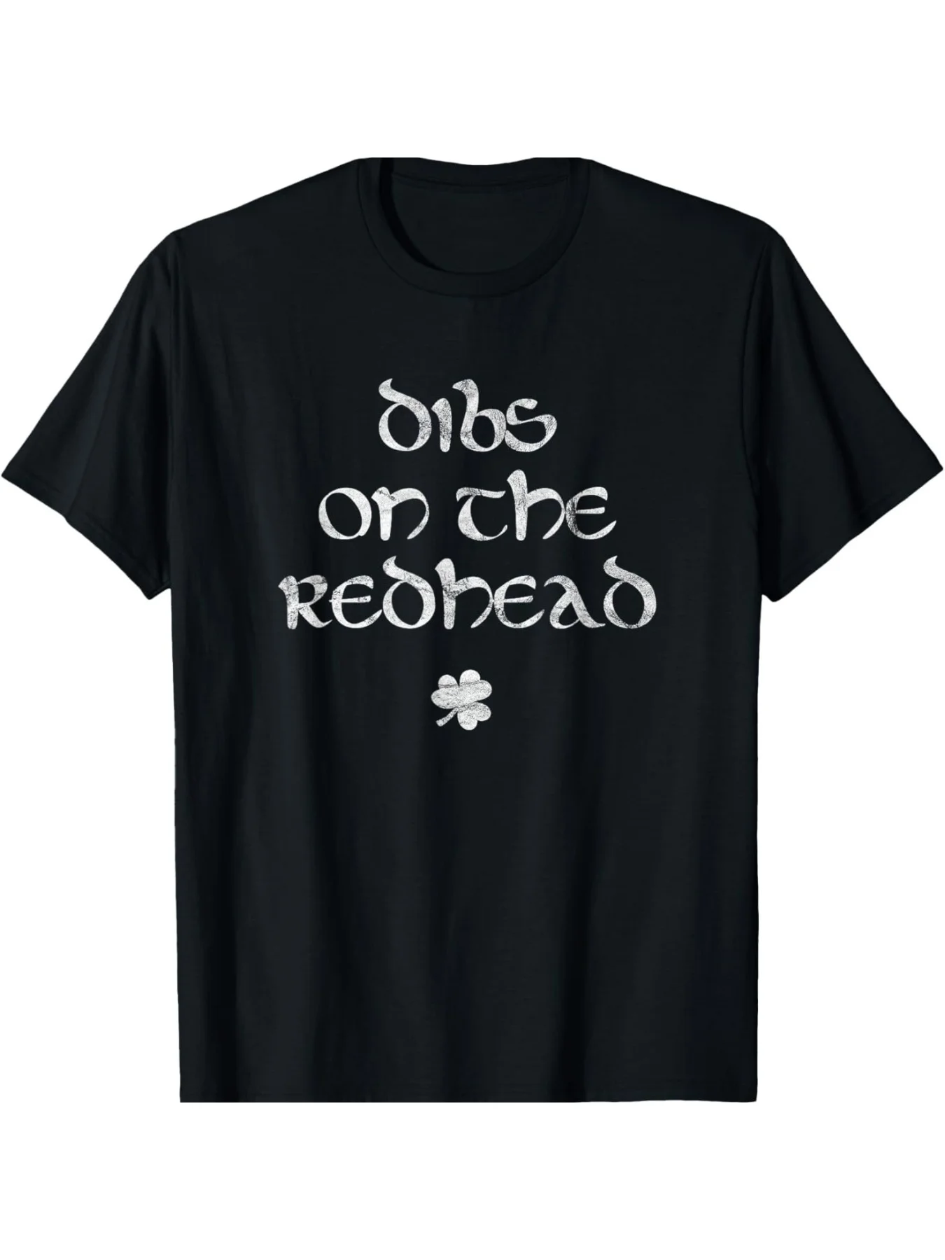 Dibs On The Redhead Irish Outfit | Fun Ginger St Patricks Day T-Shirt, Short Sleeves, Round Neck, Machine Washable - Perfect Gif