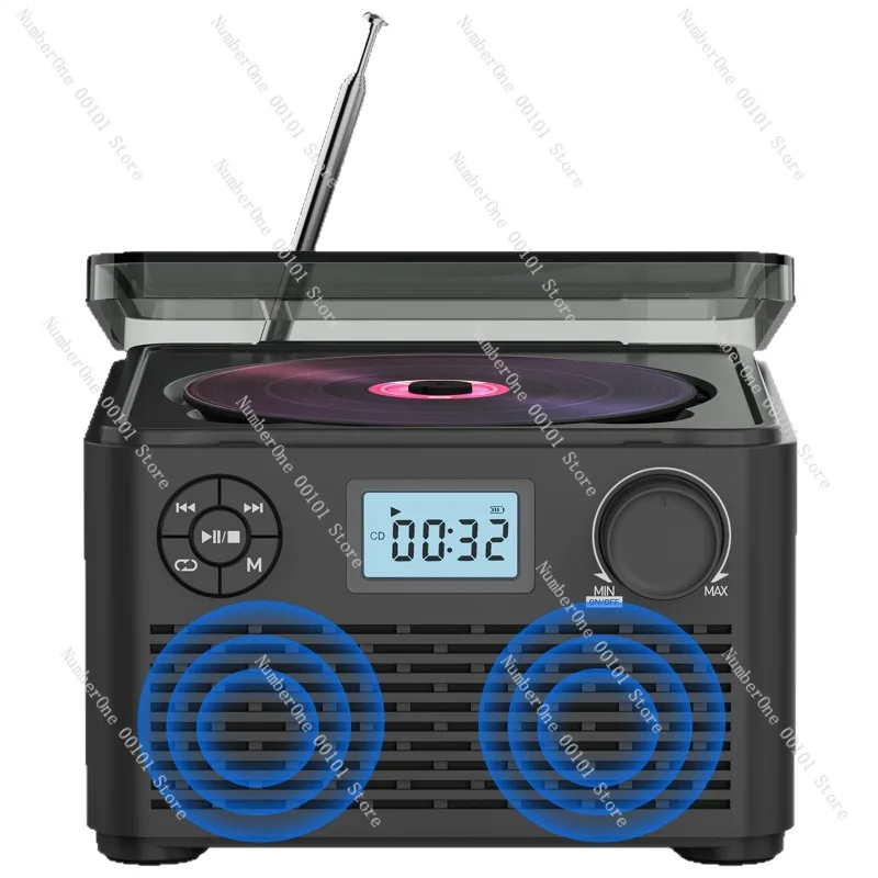 

Винтажный проигрыватель компакт-дисков - домашний Bluetooth-плеер для музыкальных дисков и альбомов