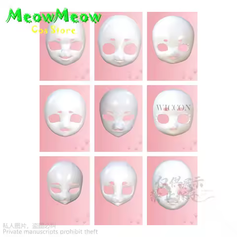 Anime Cosplay Furry Skull Kig Cute Japanese Beast Head COS Beast Costume Lolita Mask Head Shell Halloween Woman Man Roleplay Cos