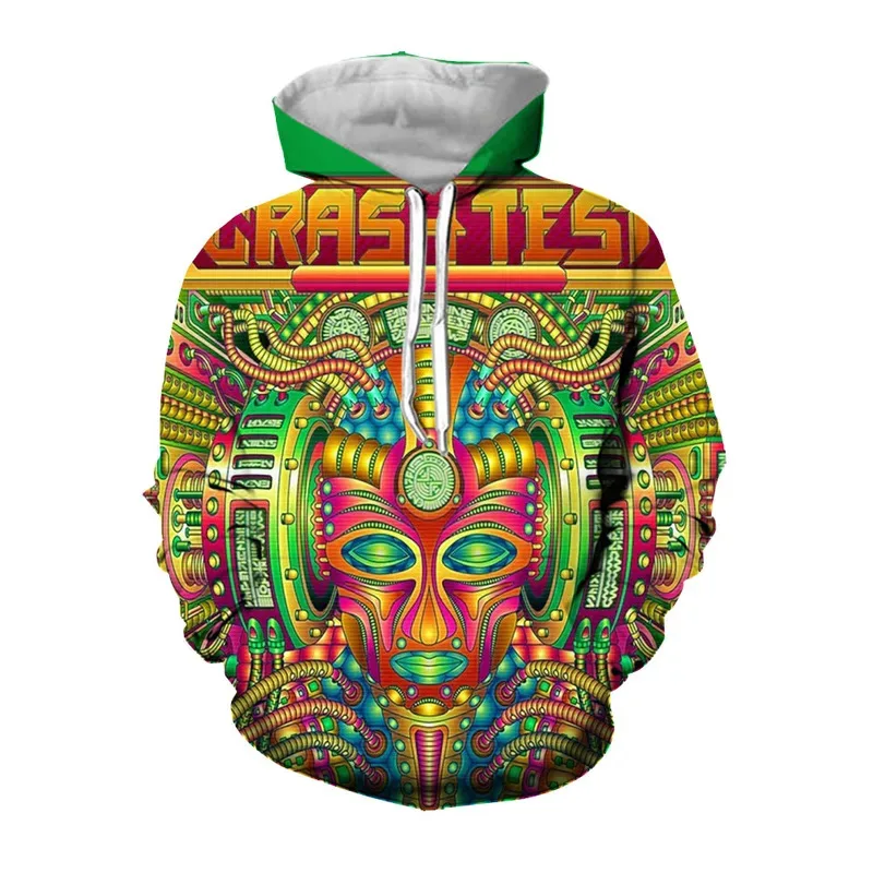 Jumeast 3D Abstract Psychedelic Printed Mens Hoodies Vintage Tops 90s Aesthetic Hoodie Oversize Loose Casual Fashion YK2 Clothes