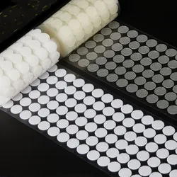 1000pair 10/15/20mm Transparent Self Adhesive Fastener Tape Dots Strong Glue Magic Sticker Disc Round Coins Hook and Loop Tape
