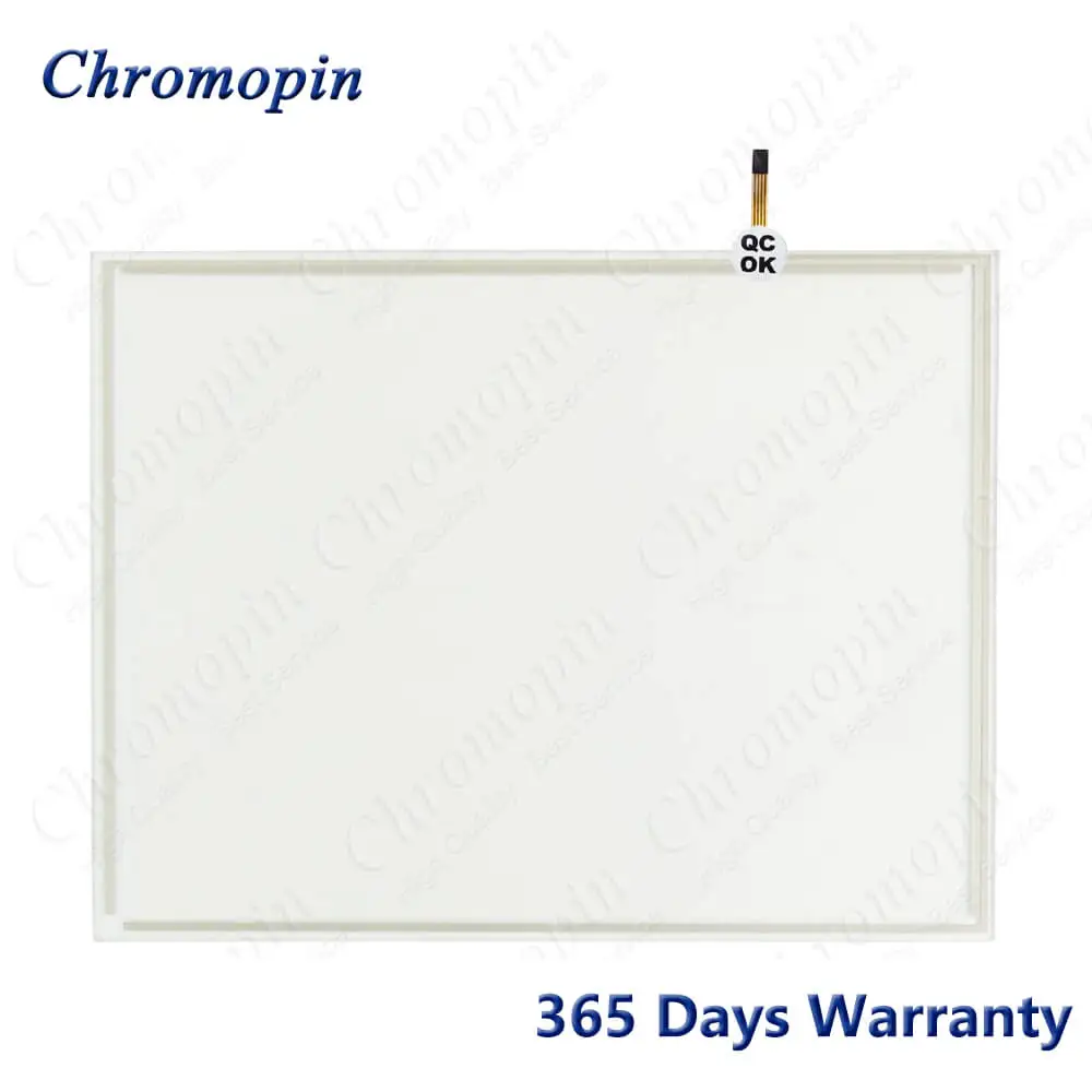 Touch Screen Glass Panel Digitizer for VEP40.3CEN-256NN-MAD-128-NN-FW Touchscreen Panel with Overlay Protective Film