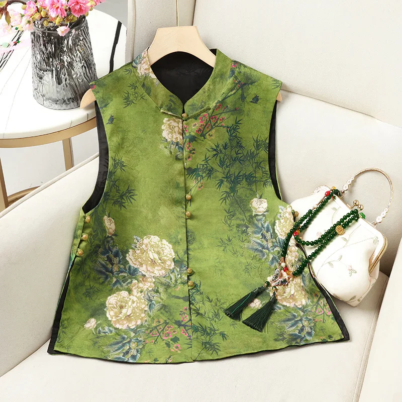 Women New Spring Autumn Vest Fashion Sleeveless Collar Buckle Vest Casual Outerwear Vest For Daily