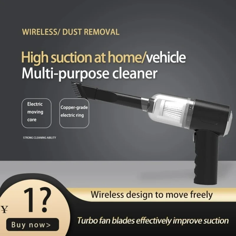 Wireless Car Vacuum Cleaner Cordless Handheld Auto  & Dual Use Mini With Built-in Battrery