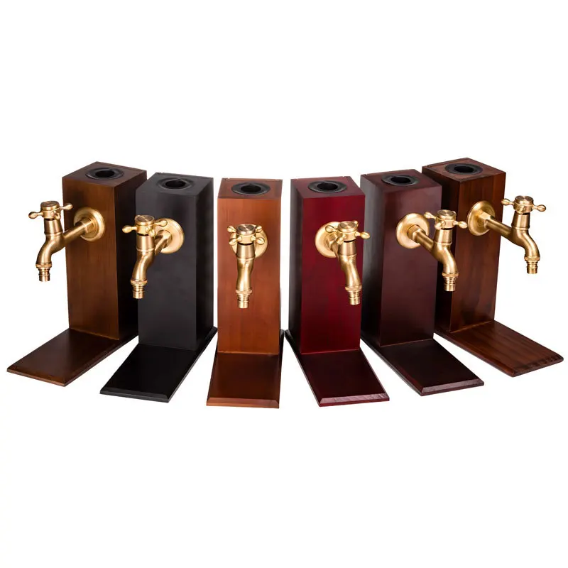

Wooden whisky bottle dispenser gift box set