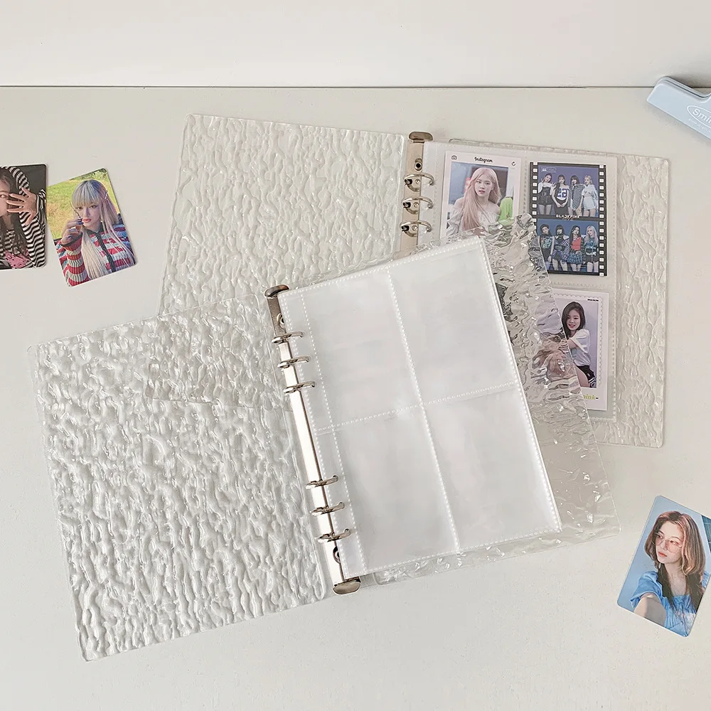 A5 Acrylic Clear Color Ripple Photocard Binder Album Photos Cards Book Decor Instax Mini Collect Scrapbooking Scrap Album