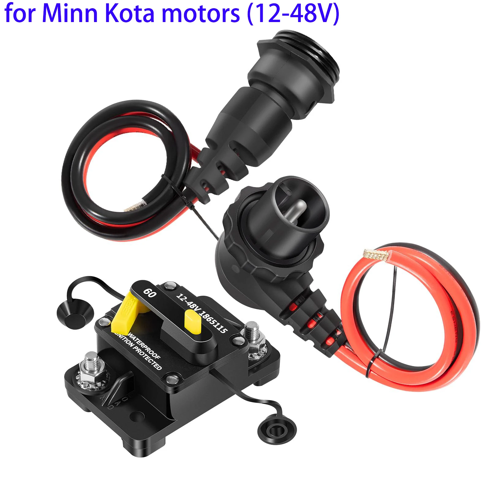 Автоматический выключатель MKR-27 60 А 1865115   И заглушка троллингового двигателя MKR-28 1865120   Комбинированное зажигание, защищенное для Minn Kota 12/24/36 В/48 В