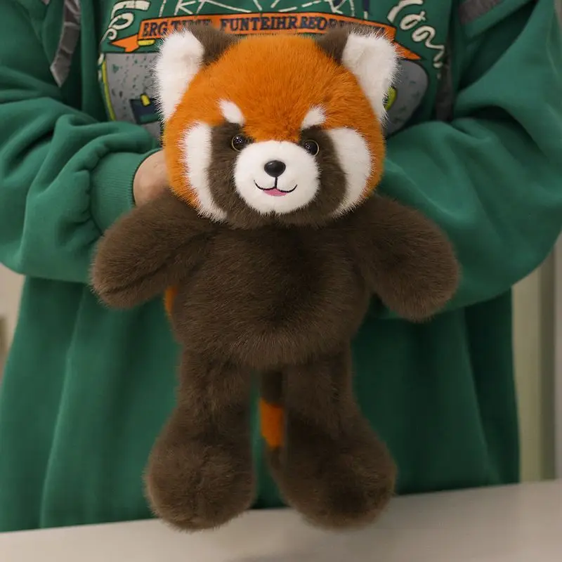 

Stuffed 36cm Cute Brown Red Panda Soft Doll Plush Toy for Kids Fans Cosplay Birthday Holiday Gifts Collect XMAS Room Decorate