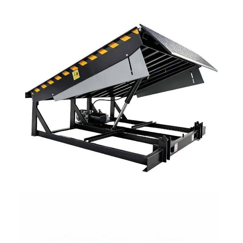Fixed boarding bridge large tonnage forklift, ramp height adjustment plate storage and unloading