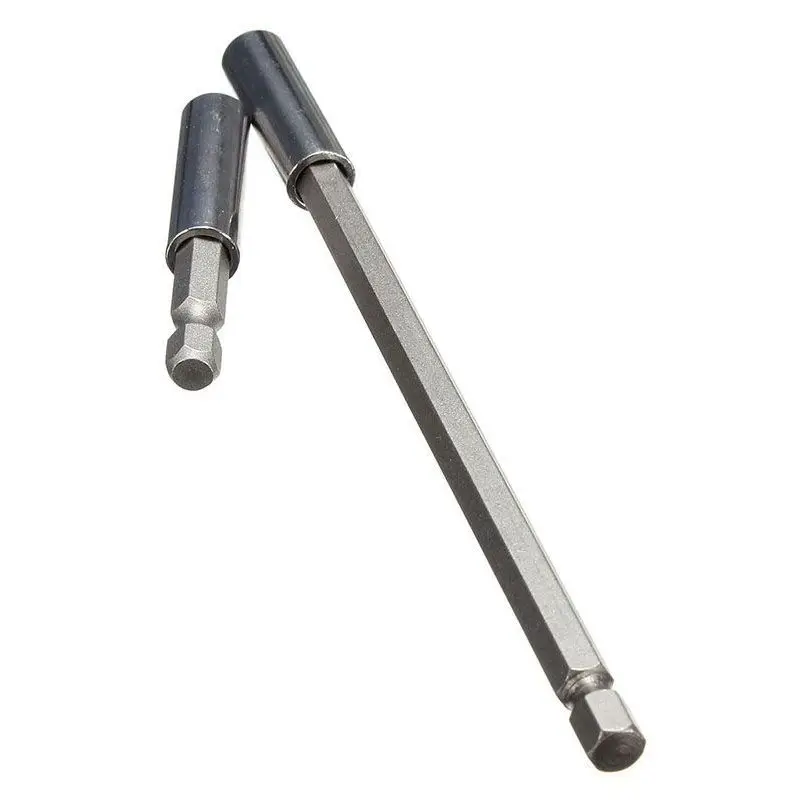 2 unids/set 1/4 pulgadas soporte de broca magnética hexagonal 60/150Mm barras de destornillador taladro de extensión de energía