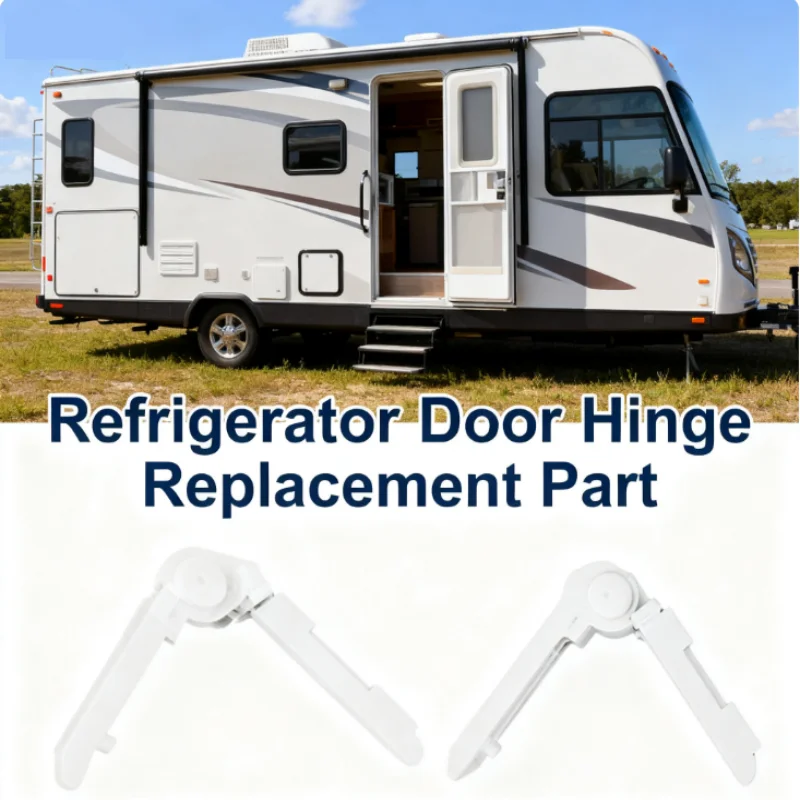 2 قطعة ثلاجة قافلة الوجه الباب المفصلي عدة ل الفريزر المحلي رفرف الباب ABS المفصلي استبدال جزء RV ملحق 2412125110 #1